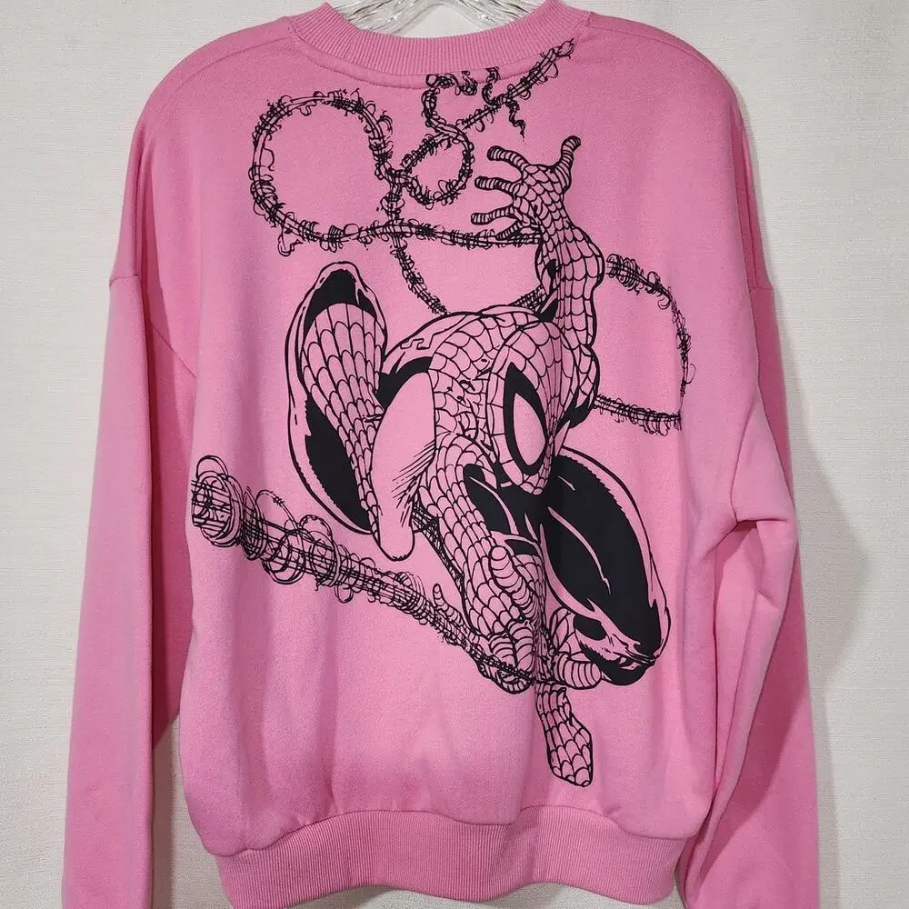 New york Spider-Man sweatshirt women's XS NWT